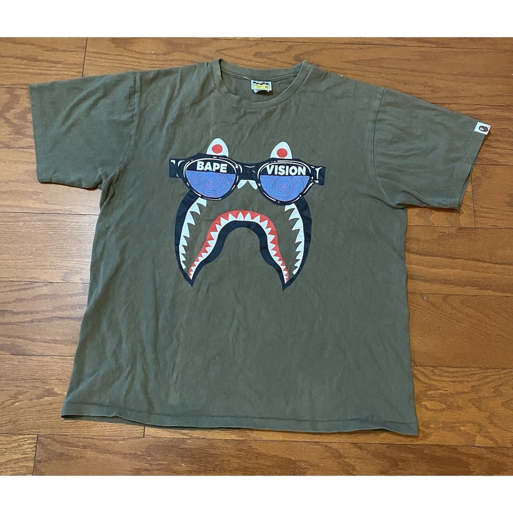 A‎ Bathing Ape Bape Vision WGM Mens T-Shirt Size XL Bape Glasses
